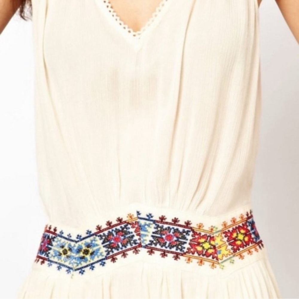 Free People Light Heart Dress with Embroidered Waistline S - Picture 5 of 15